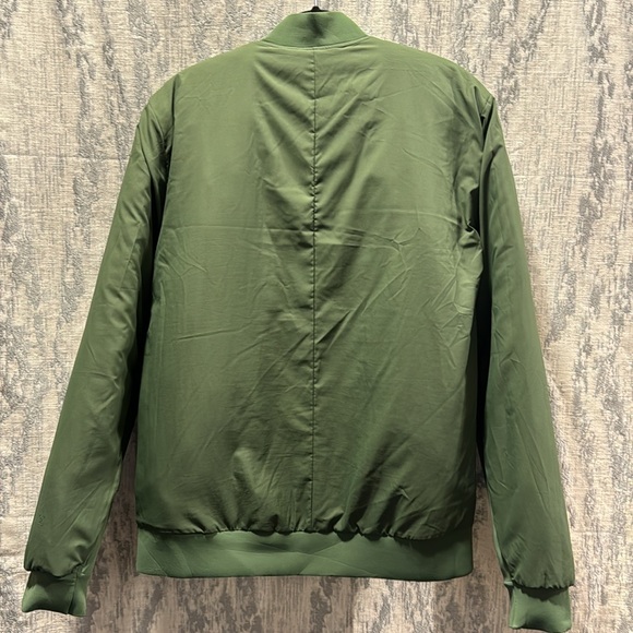 Lululemon Rival Side Bomber jacket tank green reversible large - Picture 4 of 4